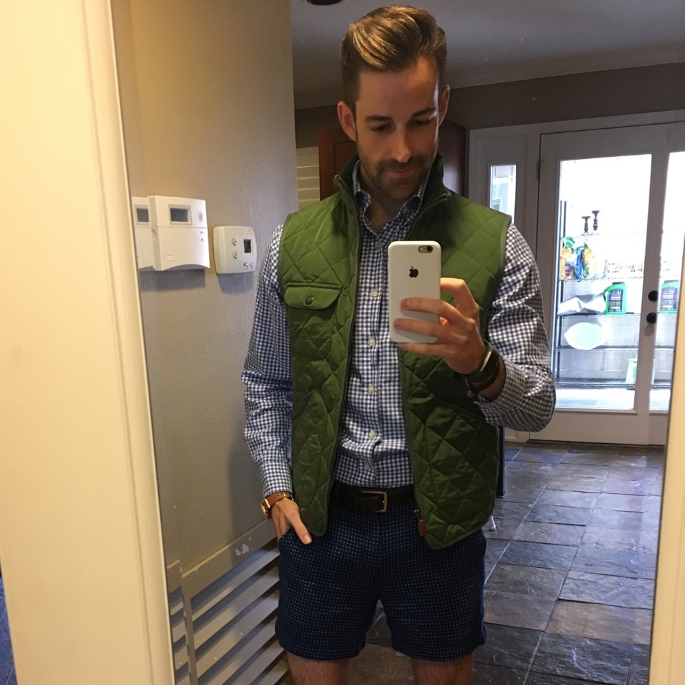 Vineyard Vines Green Hunting Vest